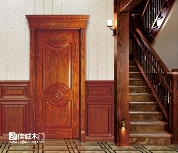 重慶佳誠木門：歐式紅色木門展示