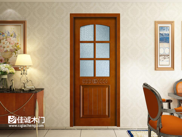 重慶佳誠木門：淺色地板+深色木門