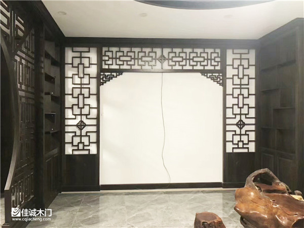 重慶佳誠(chéng)全屋定制：新中式背景墻