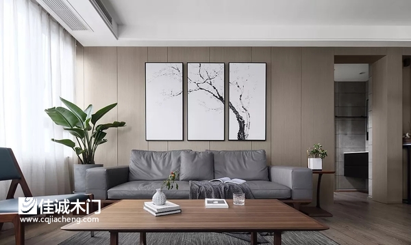 重慶佳誠(chéng)木門(mén)：客廳場(chǎng)景圖展示